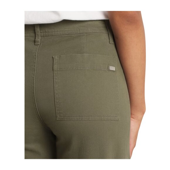 1822 Denim Aurelle High Rise Wide Leg Jean Olive Green Women's 8 Inseam 30" - Picture 2 of 5